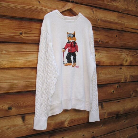 Akoo Slick Patrol Textured Knit Crew Neck Sweater Unisex - Picture 3 of 11